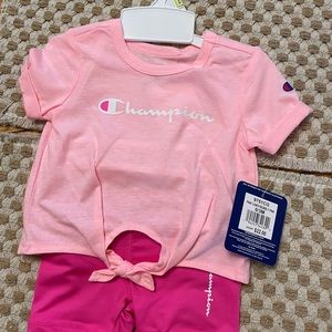 0-3m Champion baby girl set